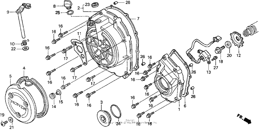 Right crankcase cover