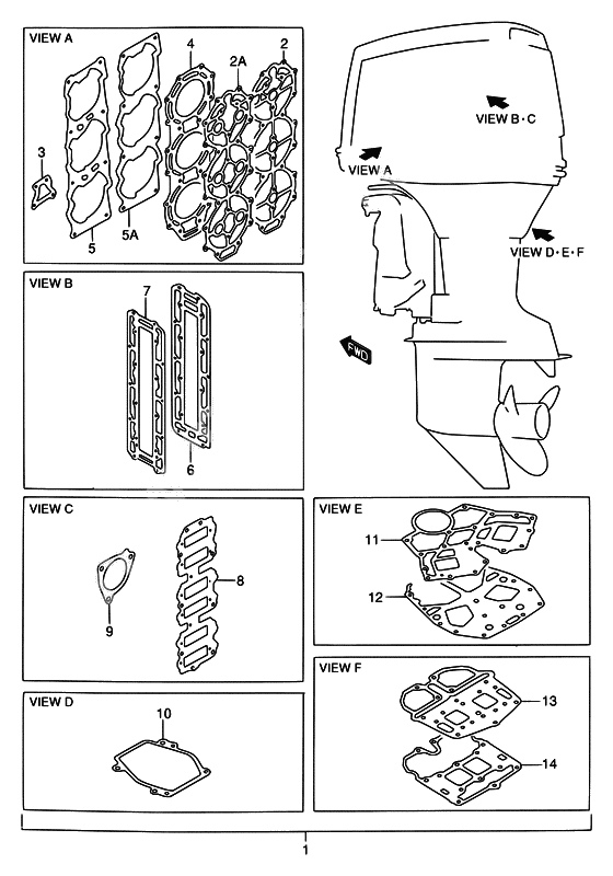 Opt : gasket set