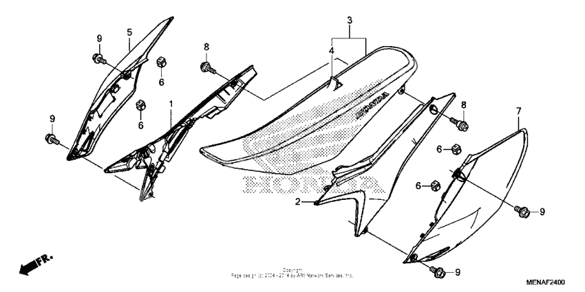 Seat + side cover