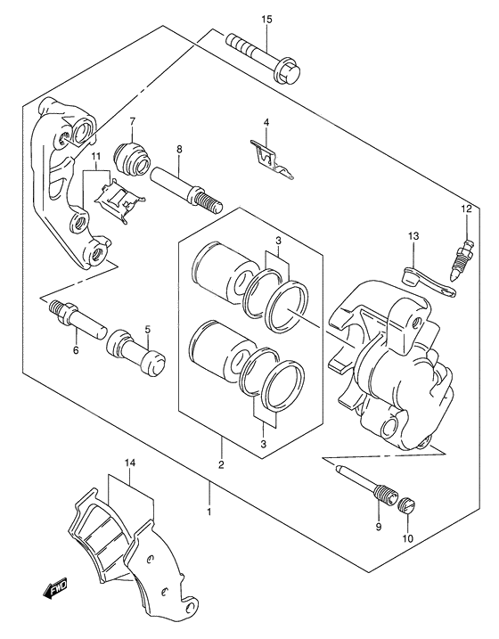 Front caliper