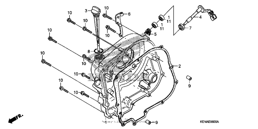 Right crankcase cover