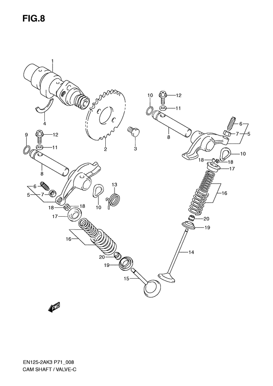 Cam shaft - valve