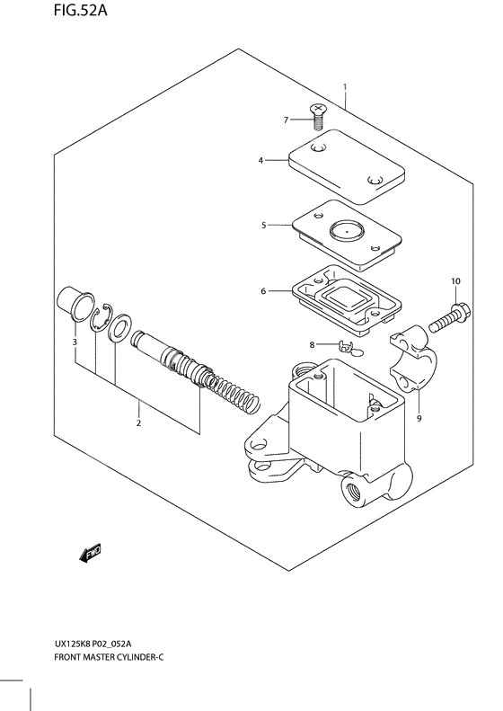 Front master cylinder              

                  Model l0