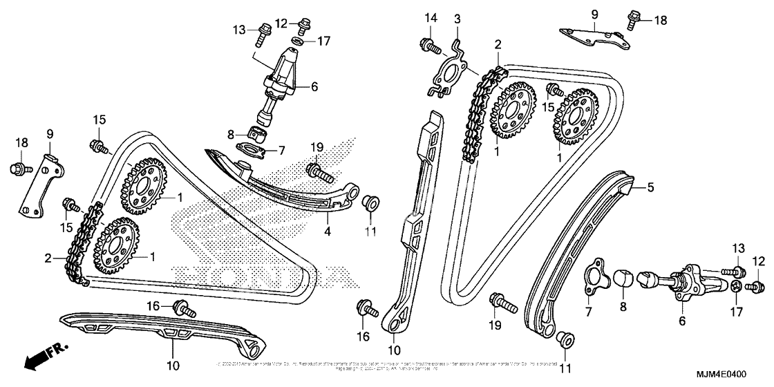 Цепь ГРМ & Натяжитель & Успокоитель