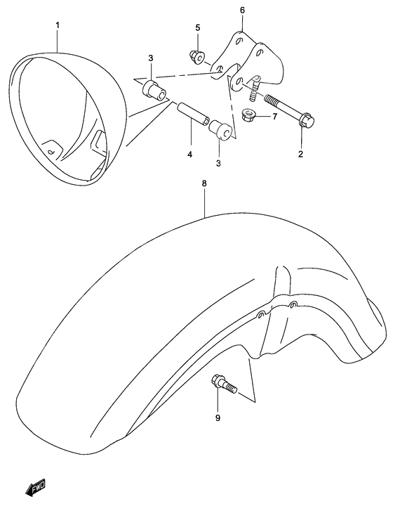 Headlamp housing