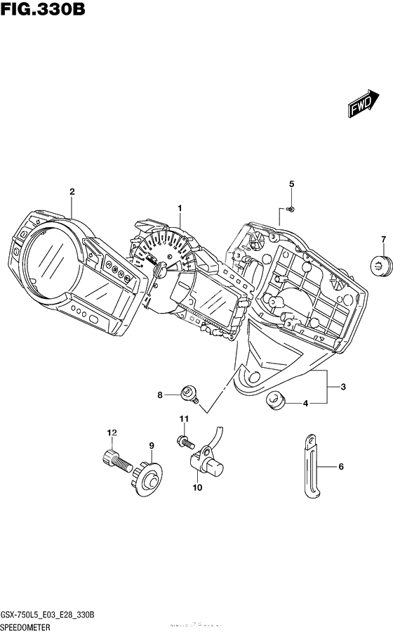 Speedometer (Gsx-R750L5 E28)