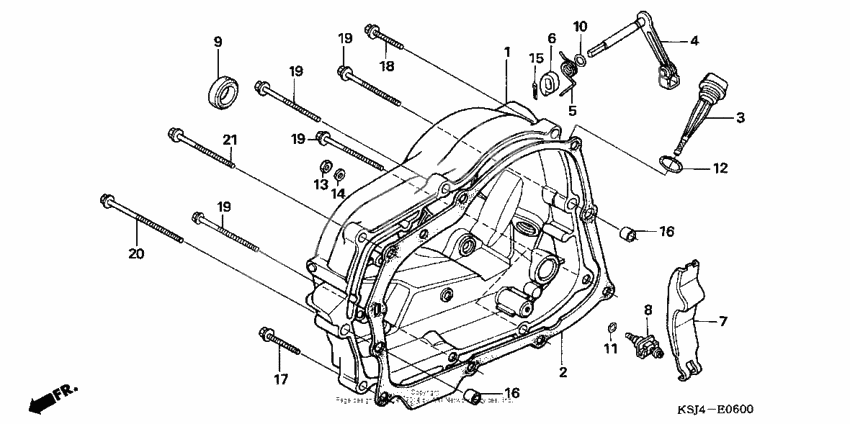 Right crankcase cover