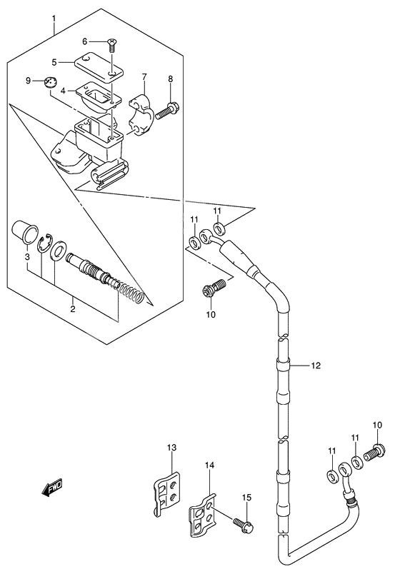 Front master cylinder              

                  Model k5/k6