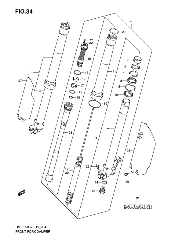 Front damper              

                  Model k7