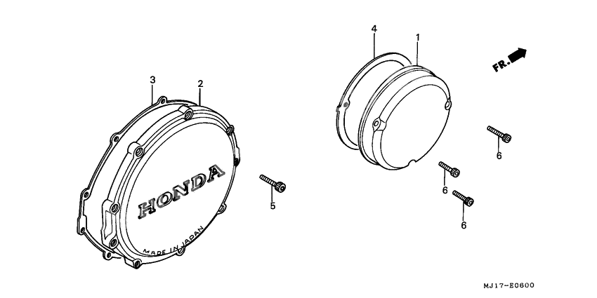 Clutch cover/ right crankcase cover