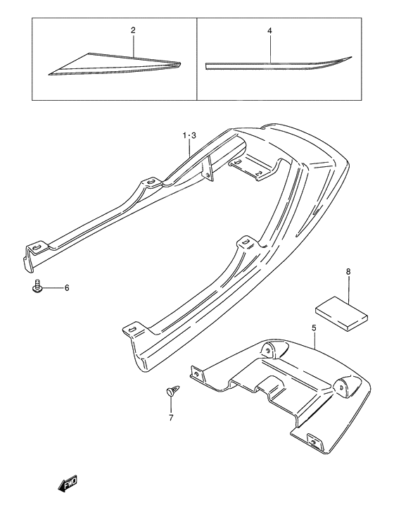 Seat tail cover