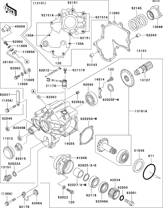 Front bevel gear(1/3)