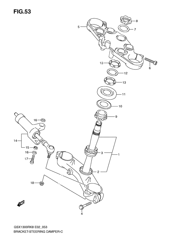 Bracket - steering damper