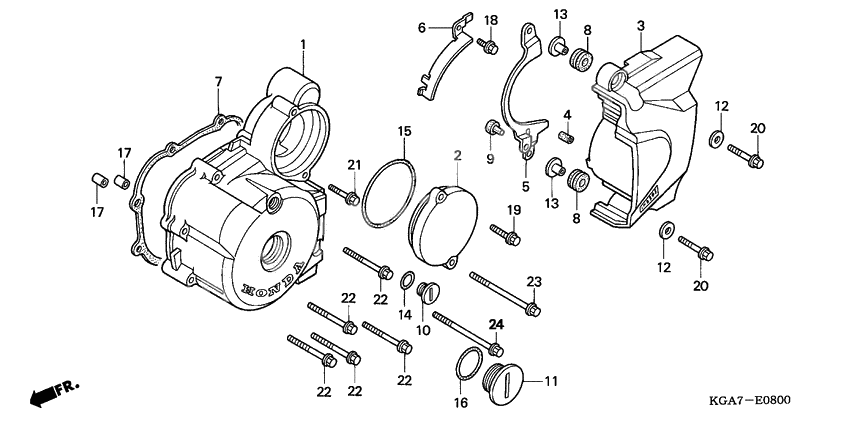 Left crankcase cover