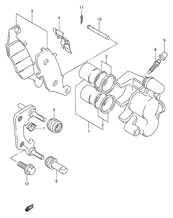 Front caliper              

                  Model y/k1