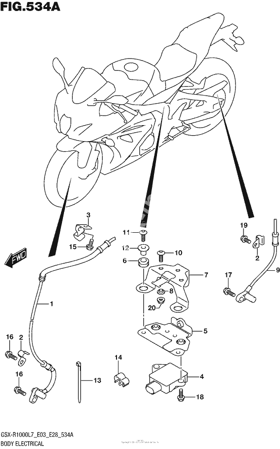 Body Electrical (Gsx-R1000L7 E03)