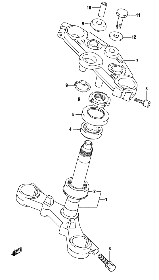 Steering stem              

                  Gs500fk4/fuk4