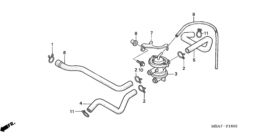 Air injection control valve