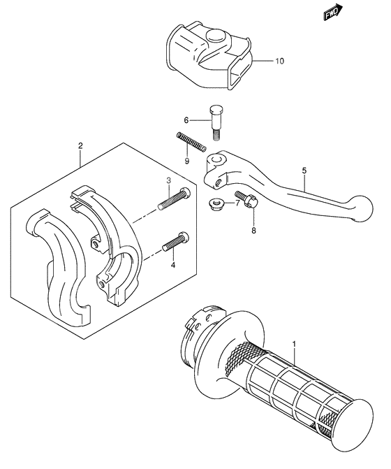 Rh handle lever              

                  With out e24