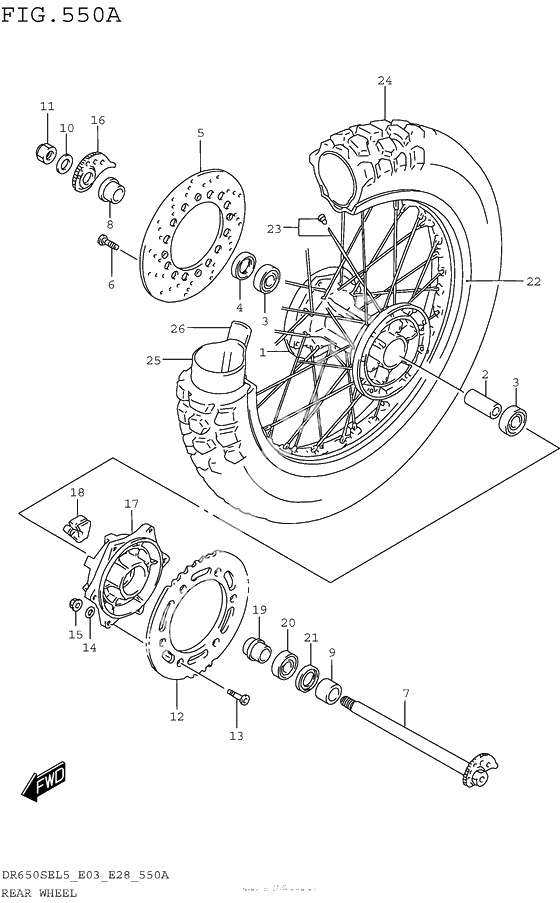 Заднее колесо