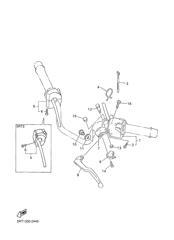 Handle switch. lever