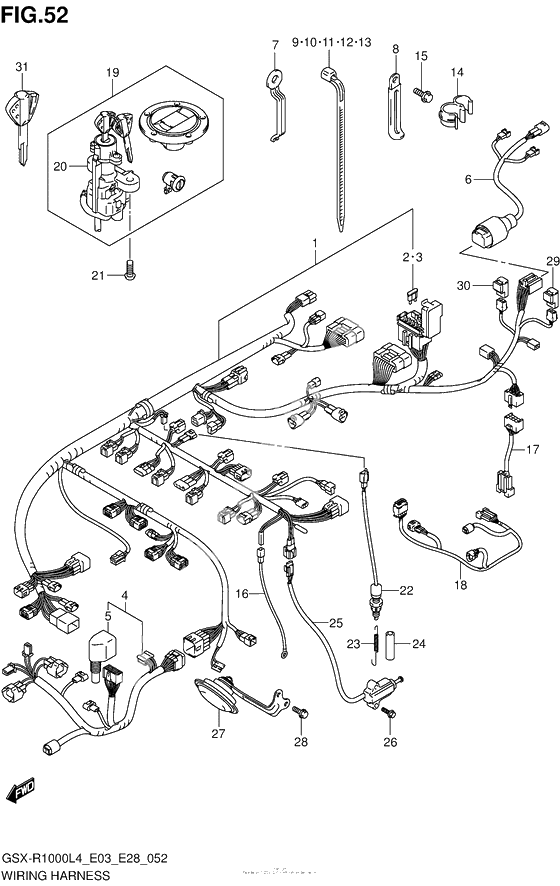 Wiring Harness (Gsx-R1000L4 E03)