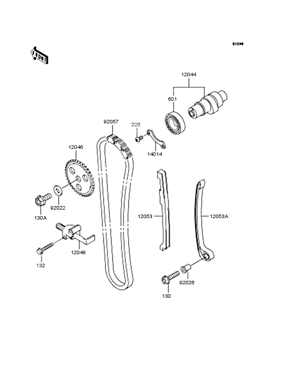 Camshaft/tensioner