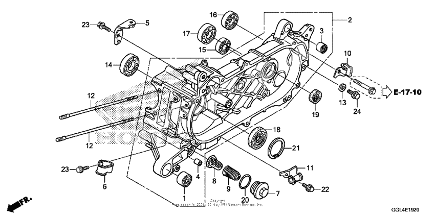 Left crankcase