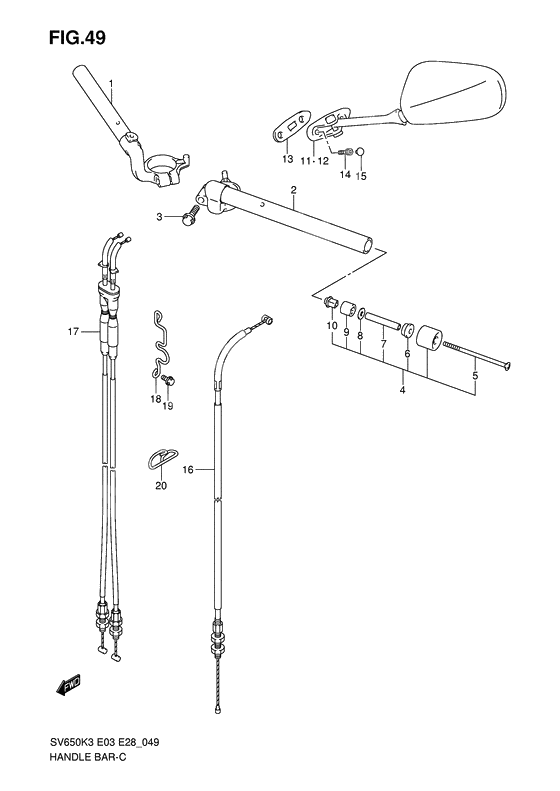 Handlebar              

                  With cowling