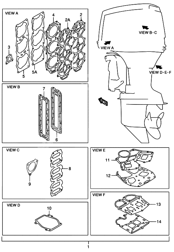 Opt : gasket set