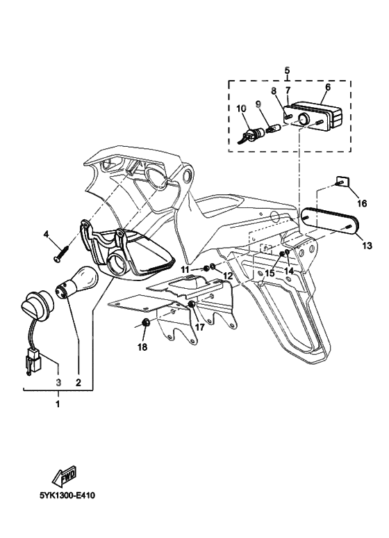 Taillight unit ass`y