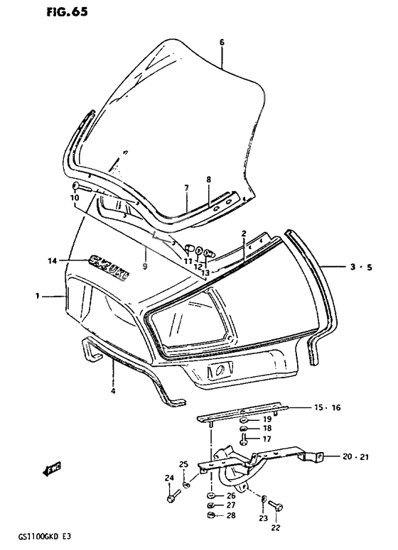 Cowling comp              

                  No.1) (gs1100gk2/gkd