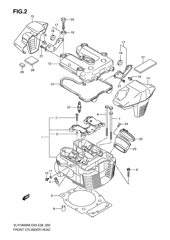 Front cylinder head