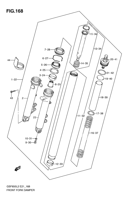 Front              

                  Gsf650l2 e21