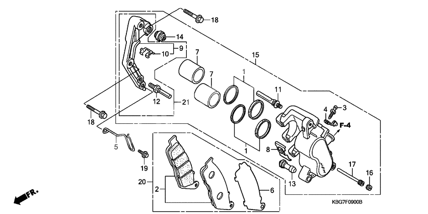 Front brake caliper