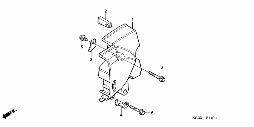 Left rear crankcase cover