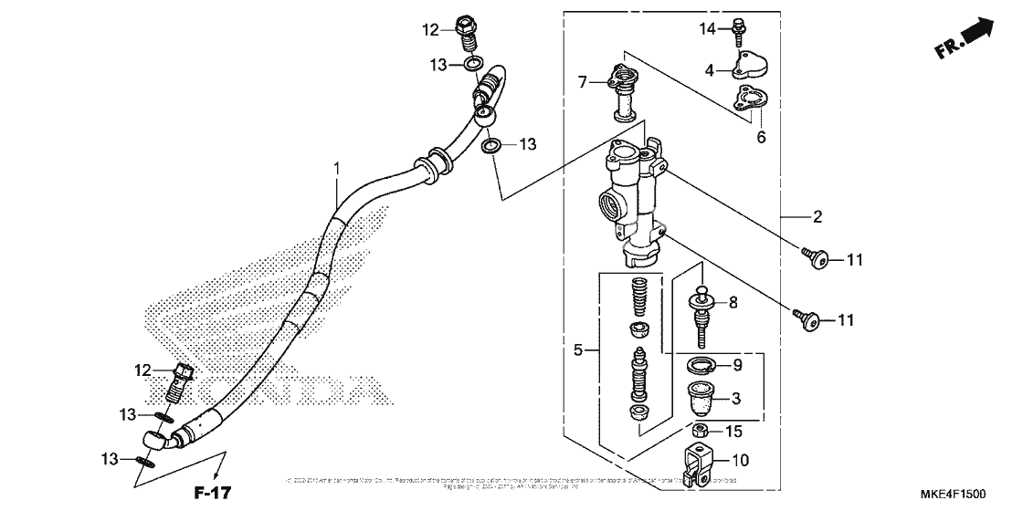 Задний тормозной цилиндр