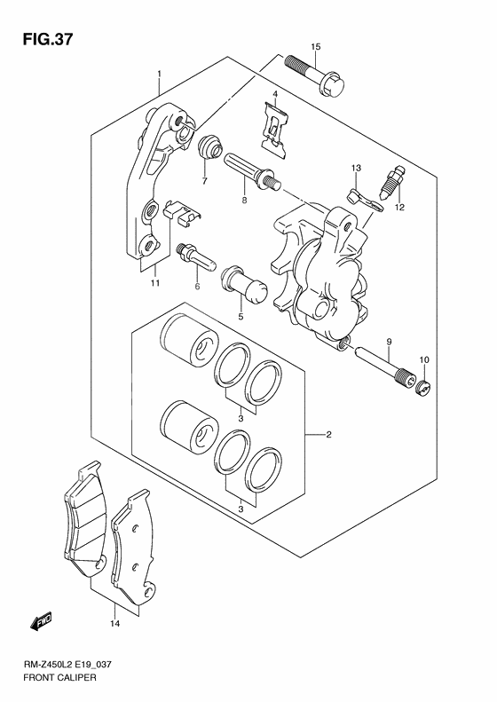 Front caliper