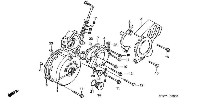 Left crankcase cover