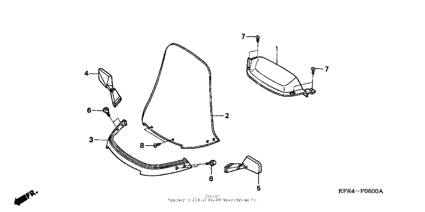 Meter visor + windscreen