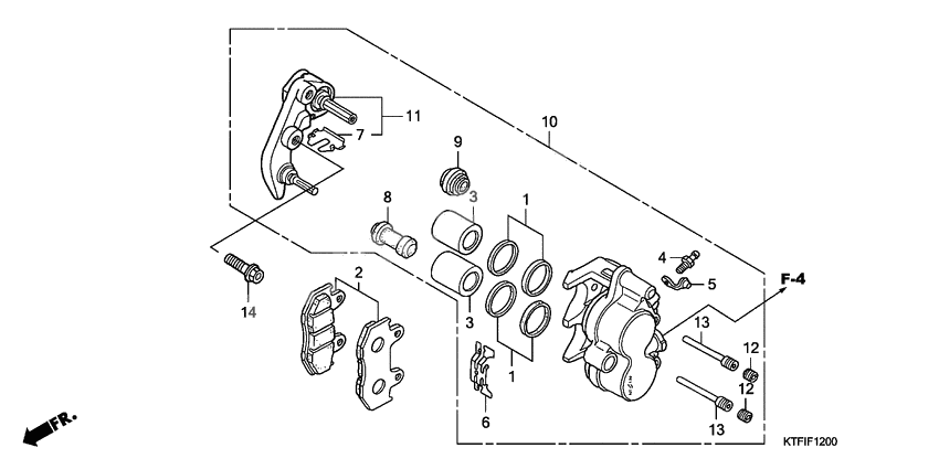 Front brake caliper              

                  SH125D9/150D9