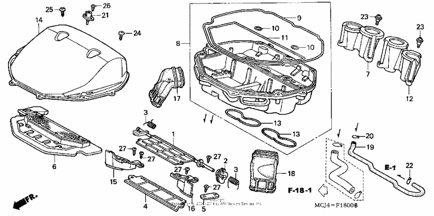 Air cleaner ('00-'01)