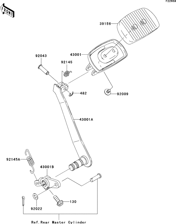 Brake pedal/torque link(a3)