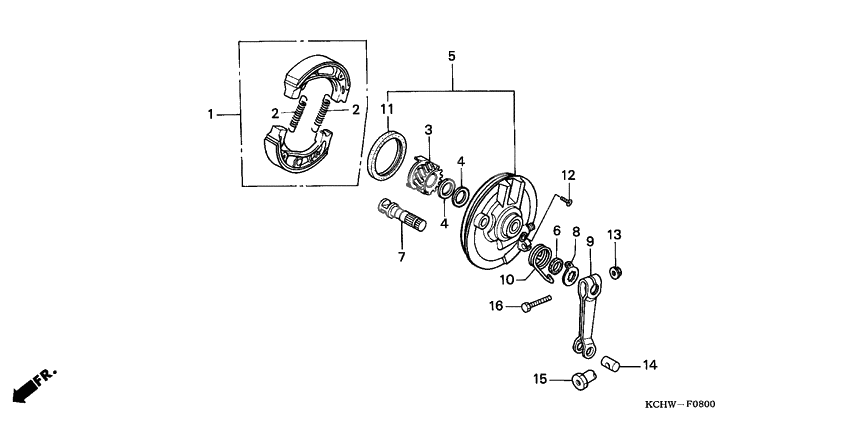 Front brake panel