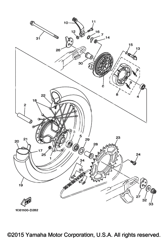 Заднее колесо