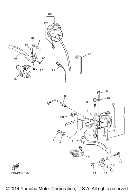 Handle switch lever