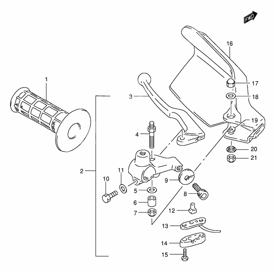 Left handle lever