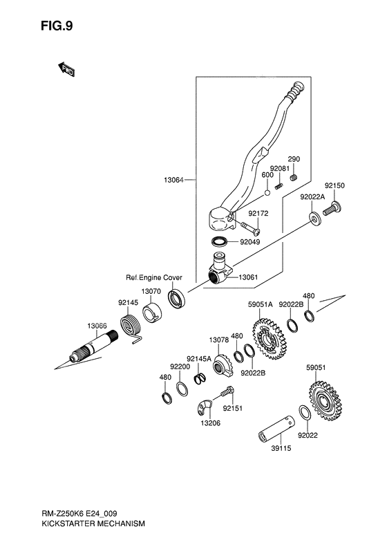 Kickstarter mechanism