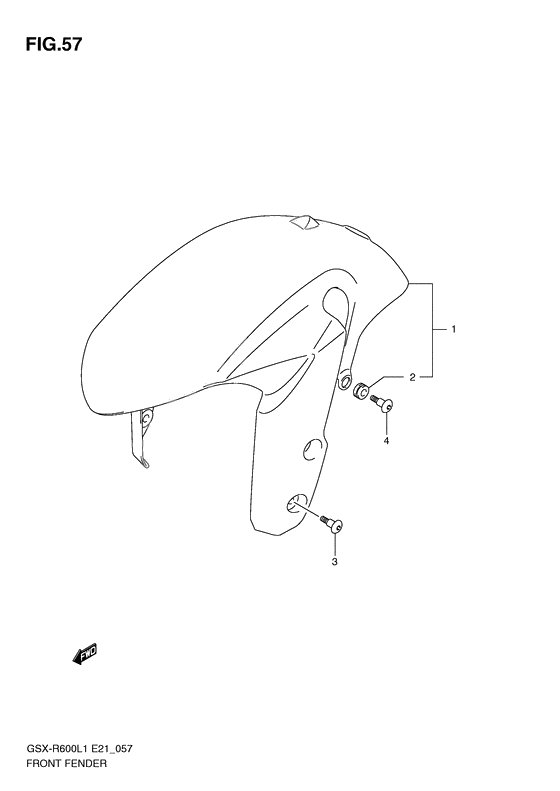 Front fender              

                  Gsx-r600l1 e24