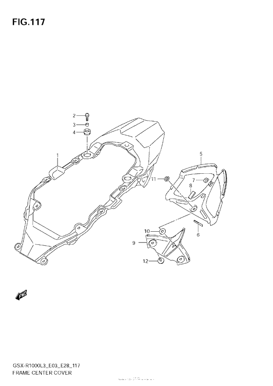 Центральная панель (Gsx-R1000Zl3 E03)